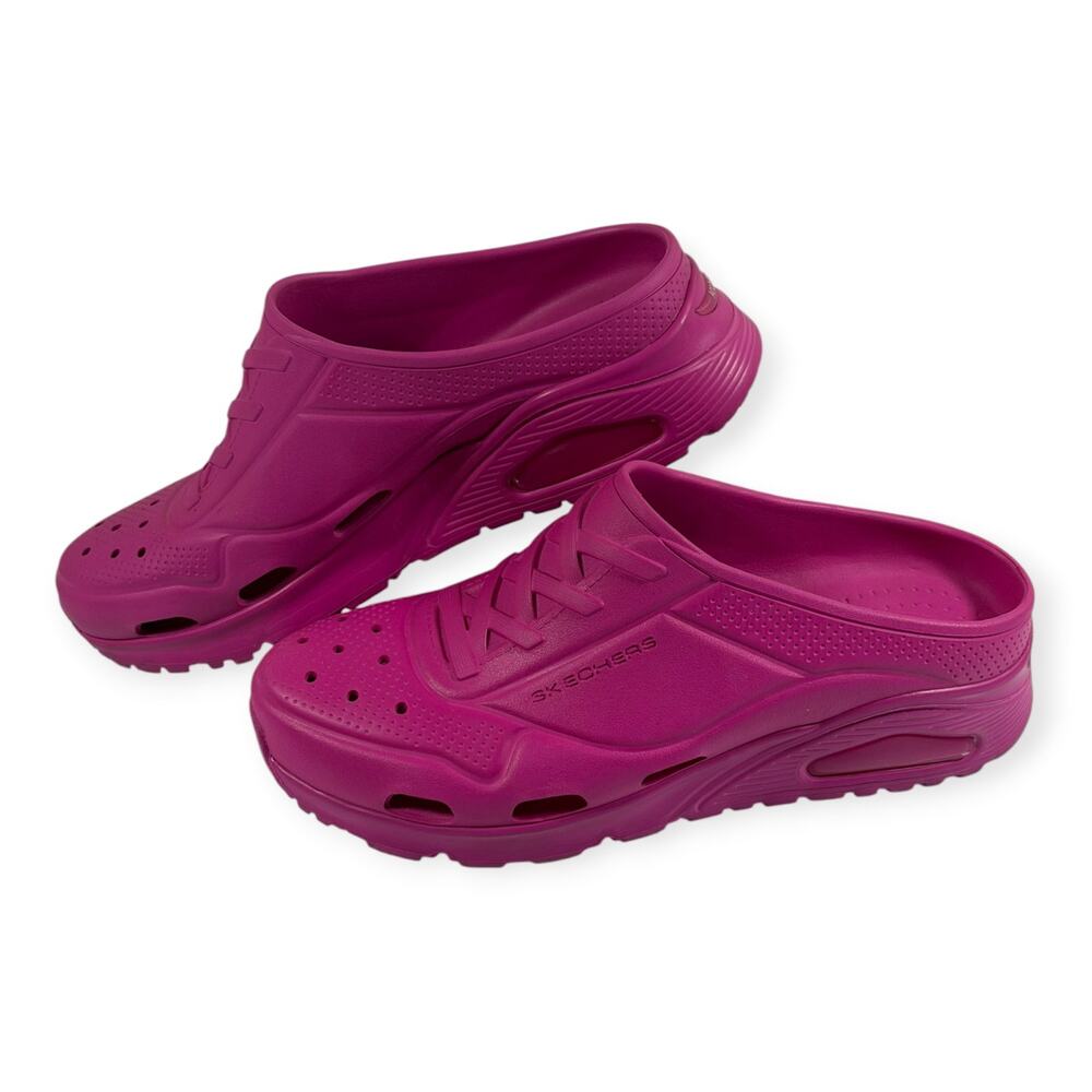 Skechers Foamies Arch Fit Uno-to-the-Max Casual Clogs, Hot Pink, Women's 9